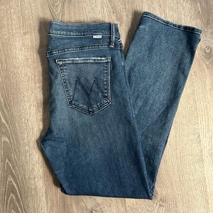 MOTHER Rascal frayed hem jeans